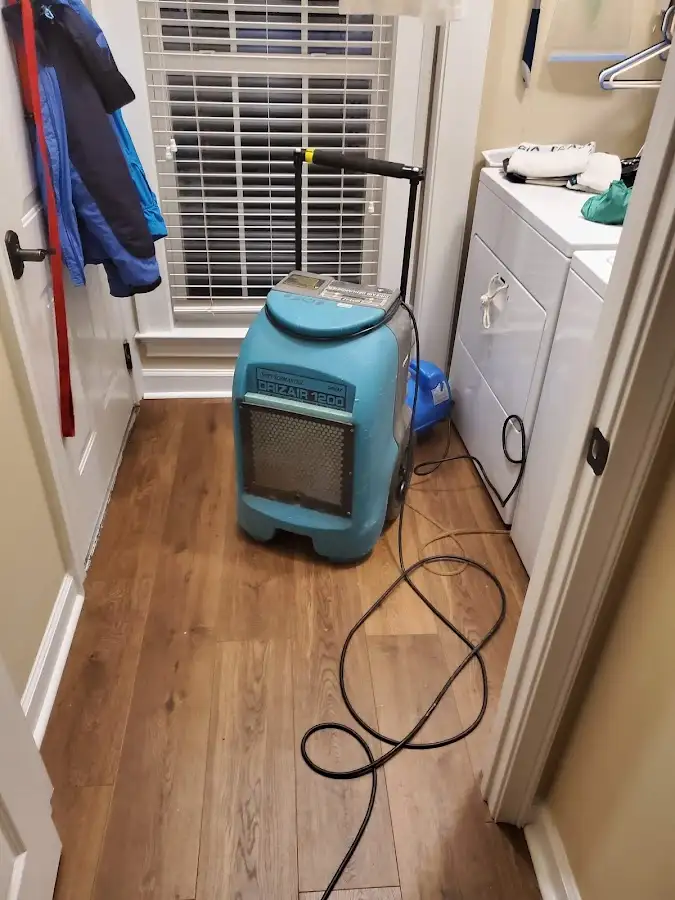 Commercial dehumidifier deployed for Flood Damage Cleanup in Upper Saucon